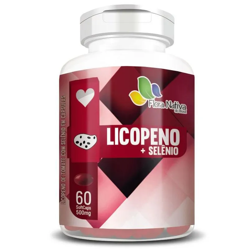 Licopeno + Selênio Original 500mg - 1 Pote 60 Cáps