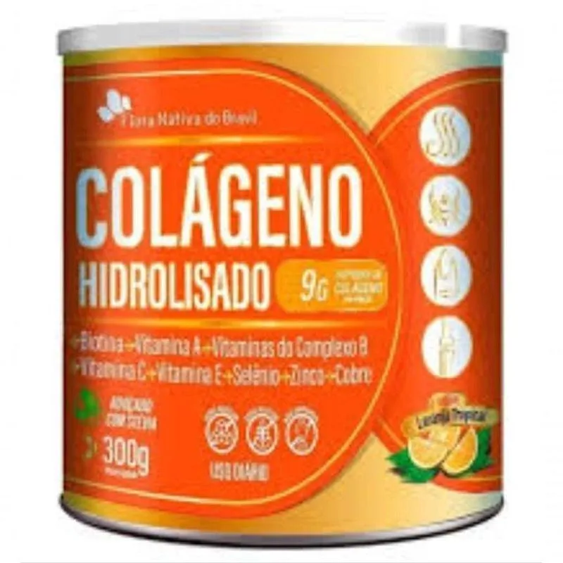 Colágeno Hidrolisado Biotina Vitas Selênio Zinco 300g