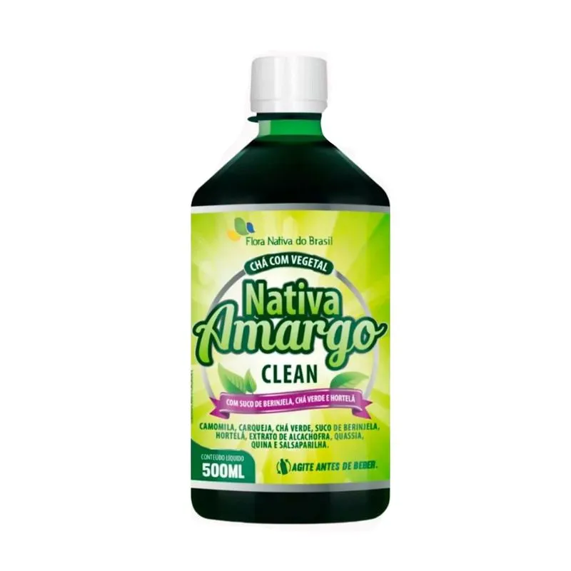 Chá Com Vegetais Nativa Amargo Clean 500ml Flora Nativa