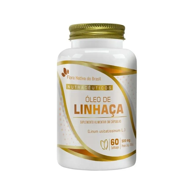 Óleo De Linhaça 60 Softcaps Flora Nativa