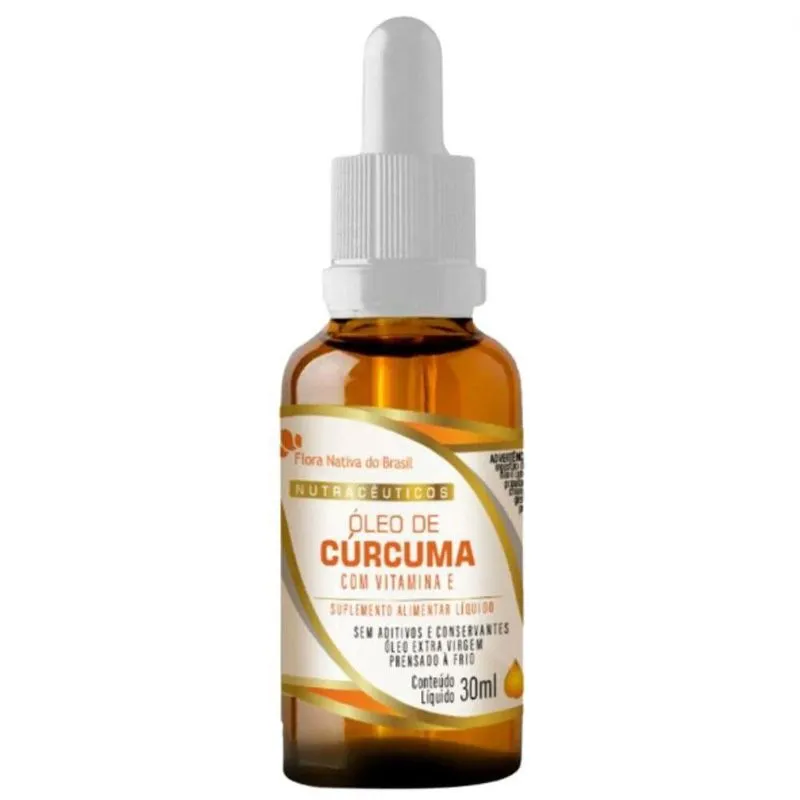 Óleo De Cúrcuma Com Vitamina e, 30ml
