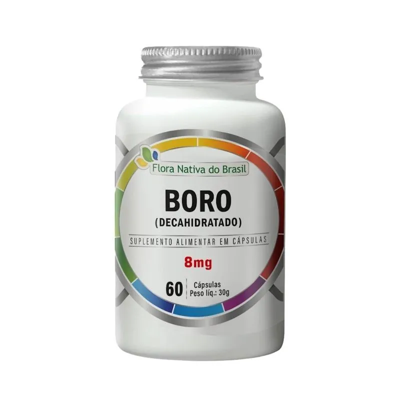 Vitamina Boro Decahidratado 60 Cápsulas Flora Nativa