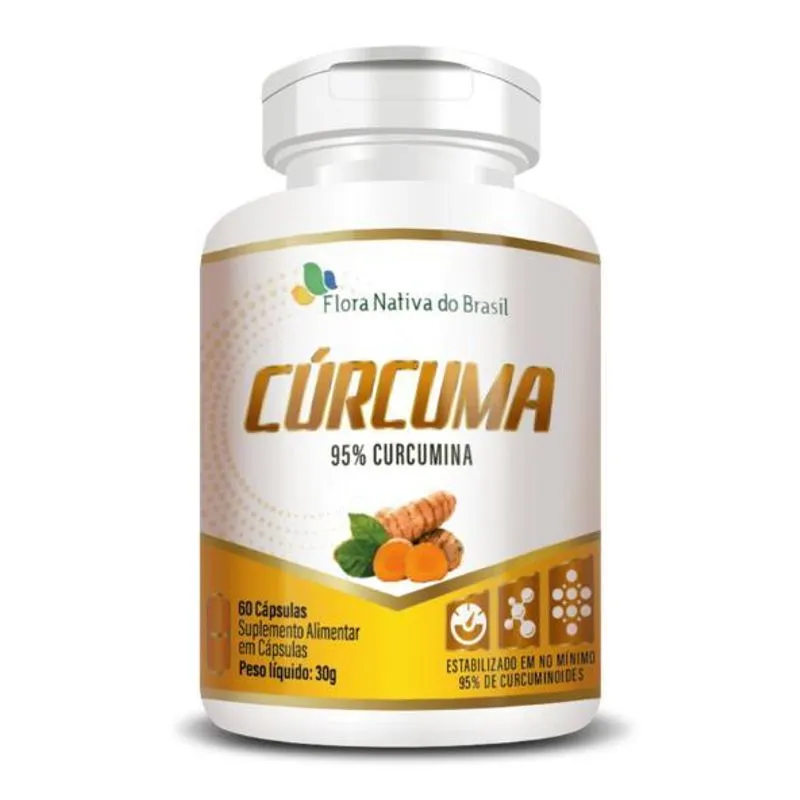 Cúrcuma, Curcuminóides, 60 Cápsulas