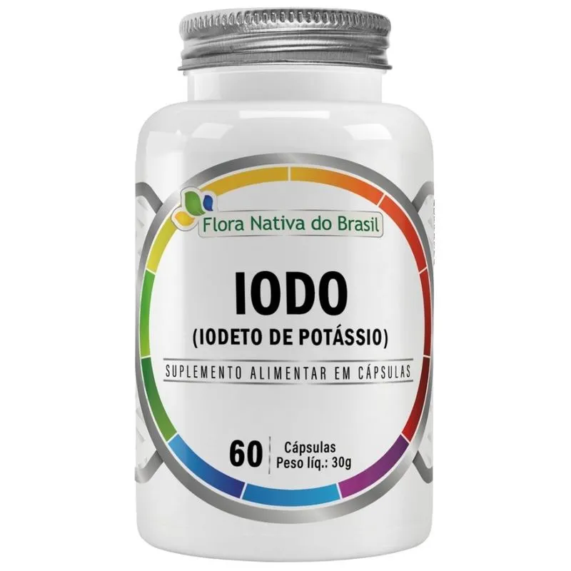 Iodo Iodeto de Potássio - 60 Cápsulas - Flora Nativa