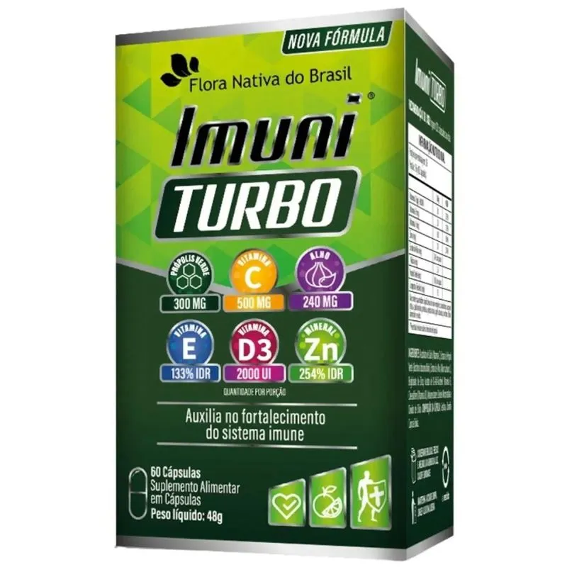 Imuni Turbo 60 Cápsulas - Flora Nativa