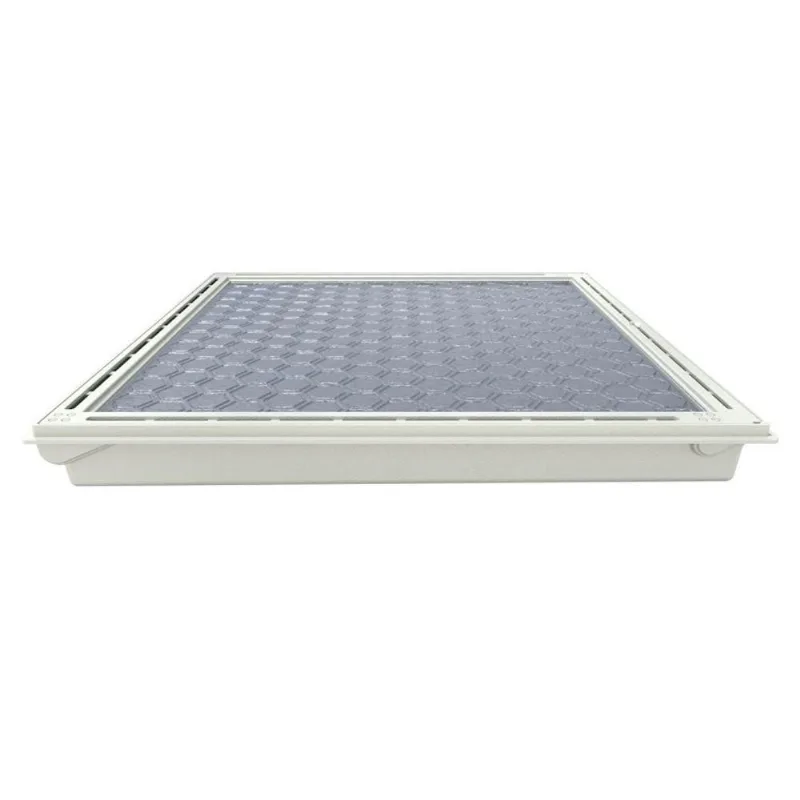 Tampa para Casa de Máquina de Piscina com Rebaixo Gaveta Branco 85X85CM Bivolt