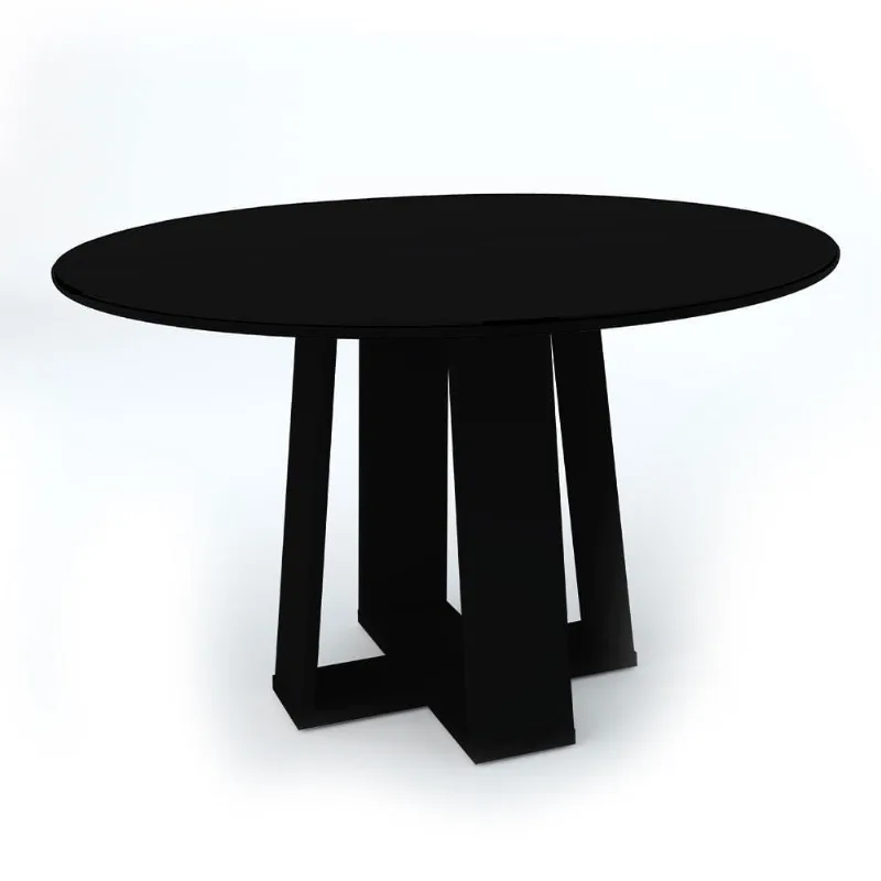 Mesa Isabela Red 1,35 B. Mdf Preto Tpo Mdf Preto Vd Preto