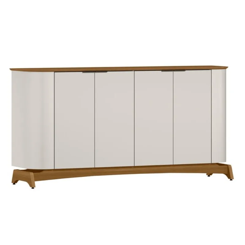 Balcão 4 Portas Serena New Ceval MDF OffWhite/Ype BALCAO NEW CEVAL SERENA 4P OFF/YPE