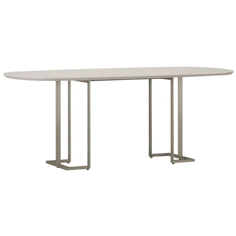 Mesa Luna 200x100cm Champanhe Off White - New Ceval