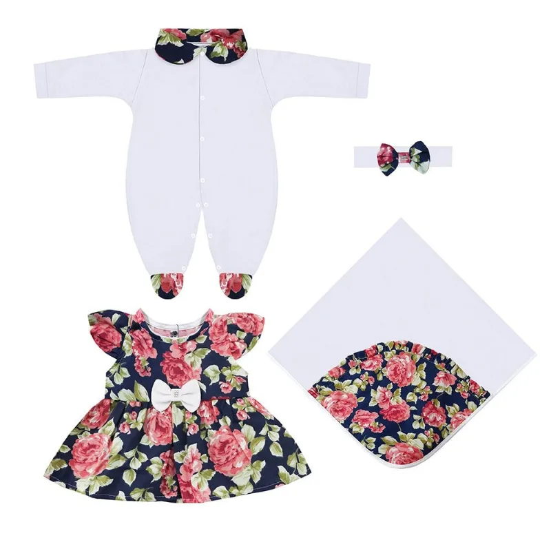 Saída Maternidade Floral