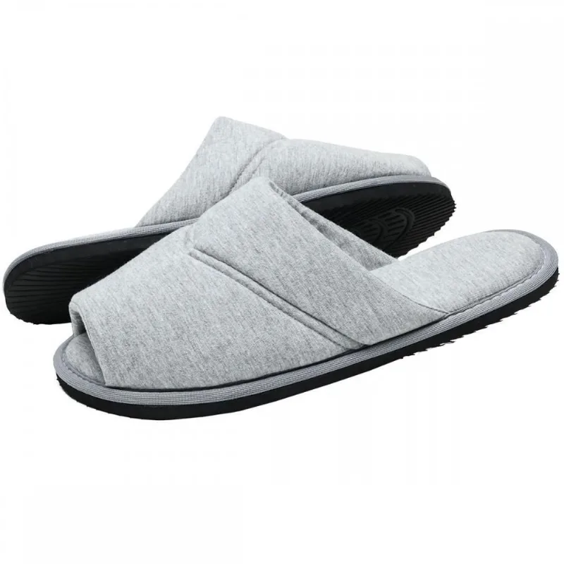 Pantufa Puff Masculina 41/42 Cinza Mescla Sola eva Chinelos Puff