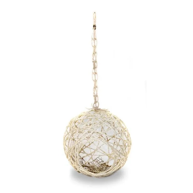 Ninho Pássaro Sisal Lavável Tamanho P 10cm - Cor Natural