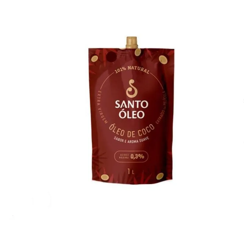 Óleo De Coco Extravirgem Da Película 1l Santo Óleo