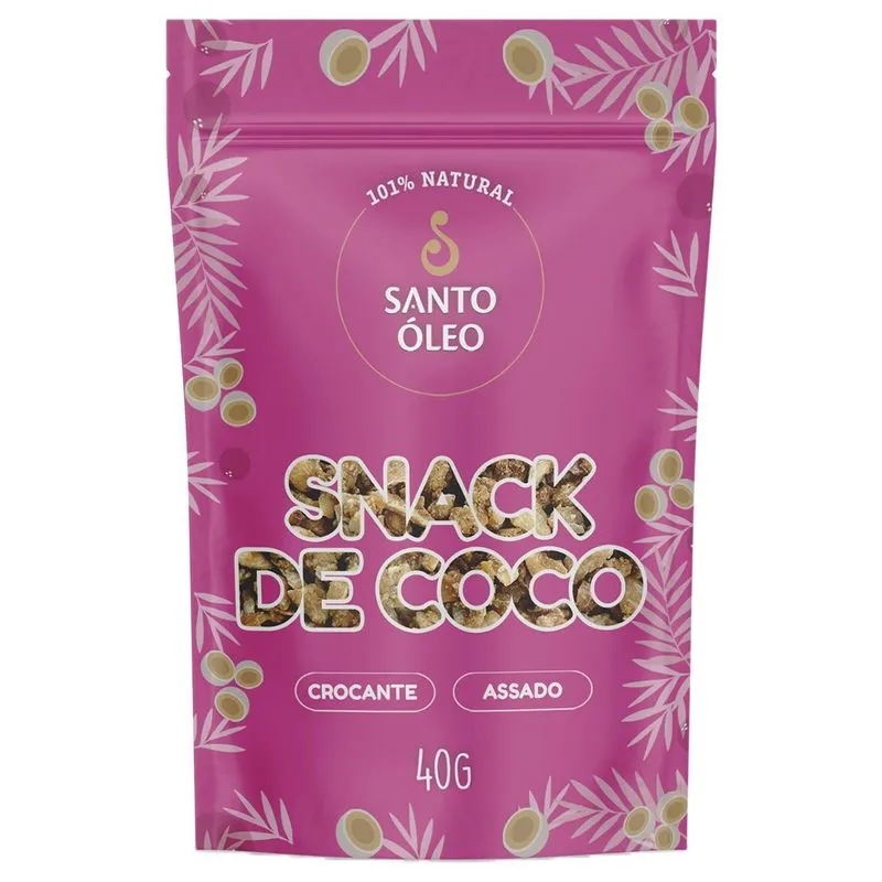 Snack De Coco - 40g - Santo Óleo