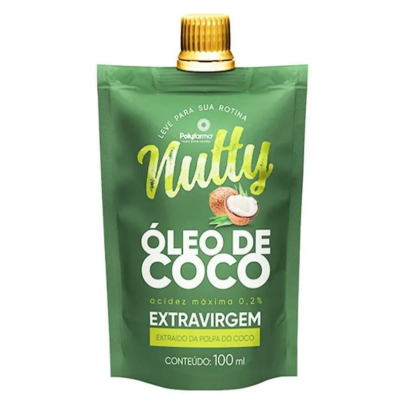 Óleo De Coco Extra Virgem Pouch Nutty 100ml