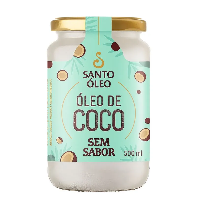 Óleo De Coco Sem Sabor 500ml - Santo Oleo