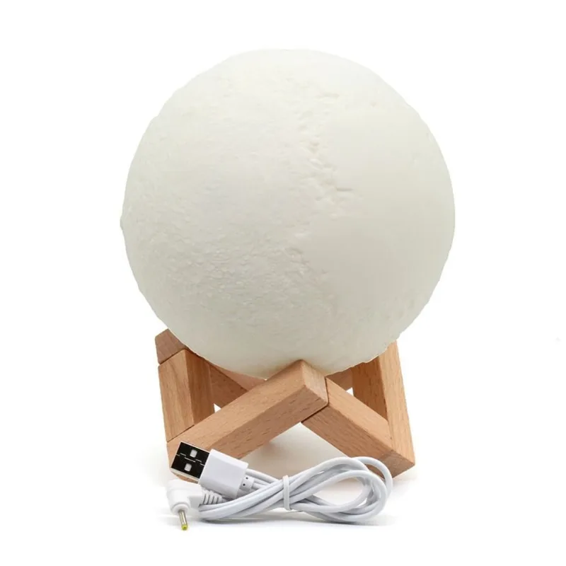 Umidificador Aromatizador Luminária abajur Lua Cheia 3d - Ambiente Interno