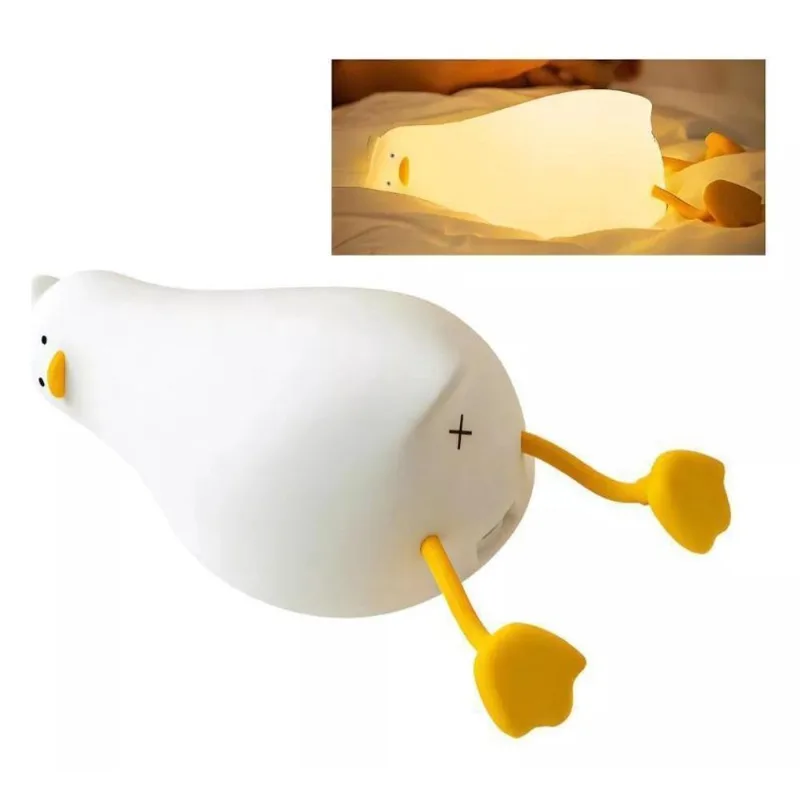 Luminaria Noturna Pato Led Mesa Apoio Celular Decorativo