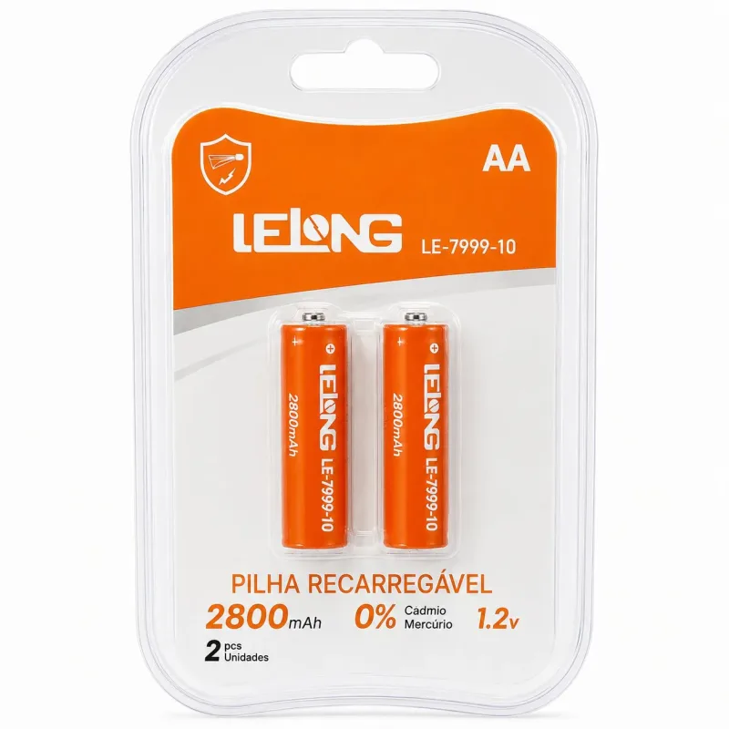 Pilha AA Recarregável Lelong LE-7999 2 Un