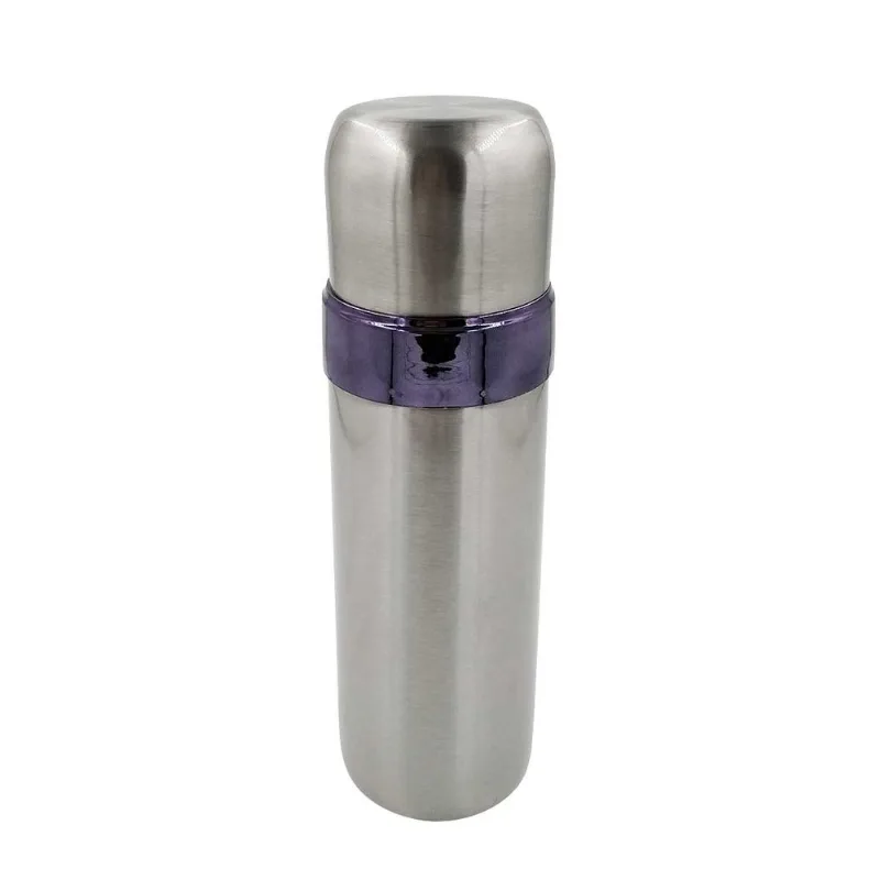 Garrafa Térmica C/ Alça 430ml em Inox Golden Rio- Prata