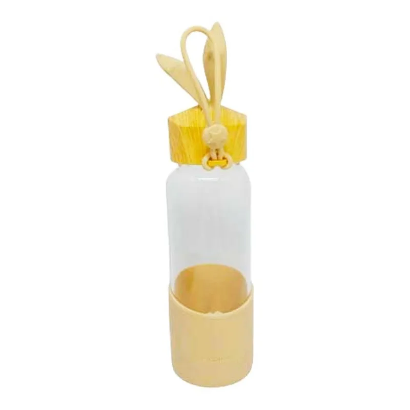 Garrafa de Vidro Com Capa de Silicone 359ml Golden Rio