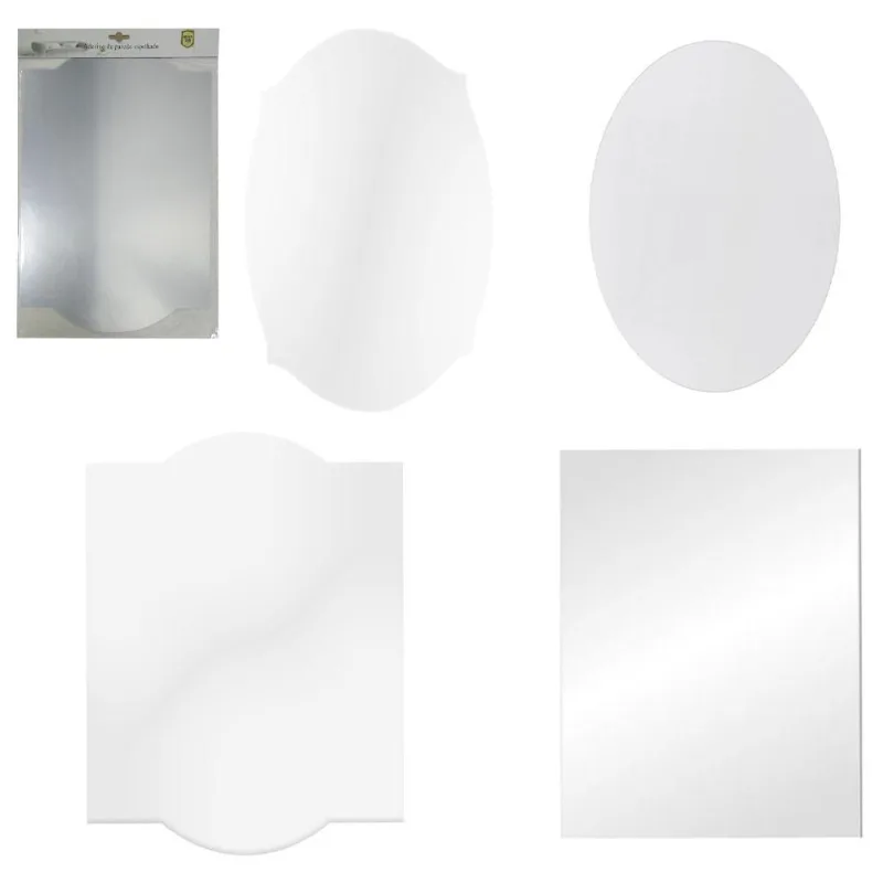 Espelho Autoadesivo Sortidos Decorativo 50X35Cm Na Solapa
