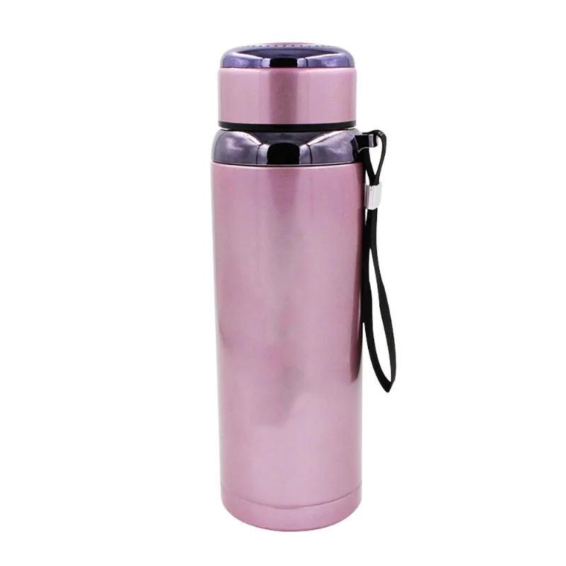 Garrafa Isotérmica 550ml em Aço Inox Golden Rio - Rosa