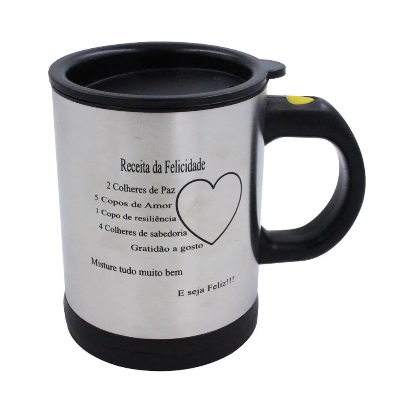 Caneca Mixer Com Frases 350 ml a Pilha Golden Rio-Preto