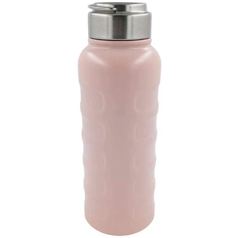 Garrafa Térmica C/ Alça 1000ml em Aço Inox Golden Rio-Rosa - LC