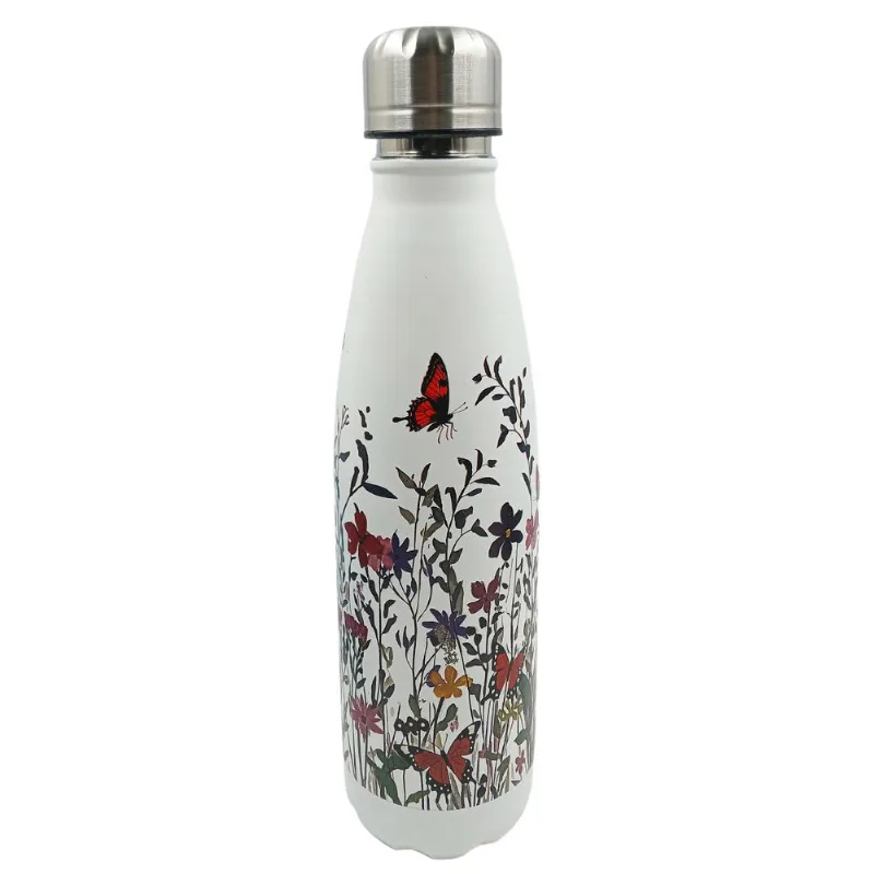 Garrafa Isotérmica Floral 500ml em Aço Inox Golden Rio-Modelo 1