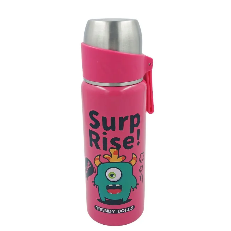 Garrafa Isotérmica Bichinhos 500ml em Aço Inox Golden Rio-Pink