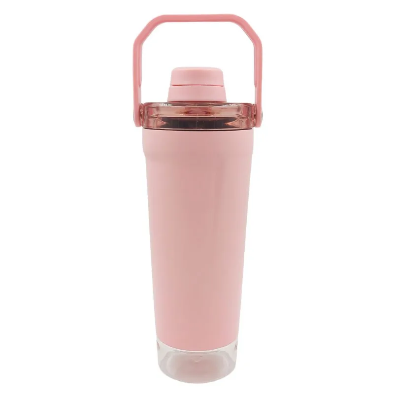 Copo Shakeira 600ml em Inox Golden Rio-Rosa