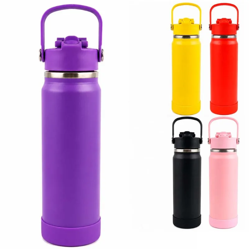 Garrafa Isotérmica C/ Alça 800ml em Aço Inox Golden Rio
