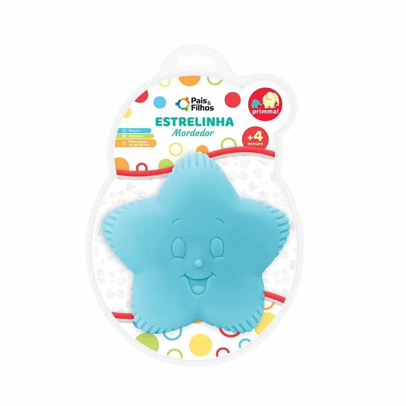 Mordedor Para Bebe Primma Pequenos Astros Estrelinha Pais E Filhos
