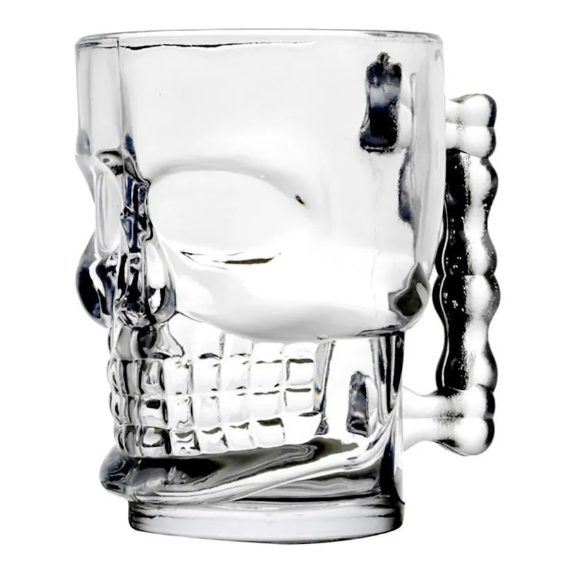 Caneca De Vidro Caveira - Estilo Viking Para Chopp E Cerveja