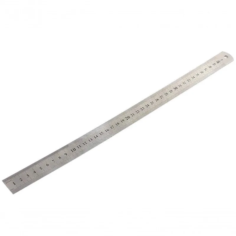 Régua Metal Inoxidável Baixo Relevo 40cm