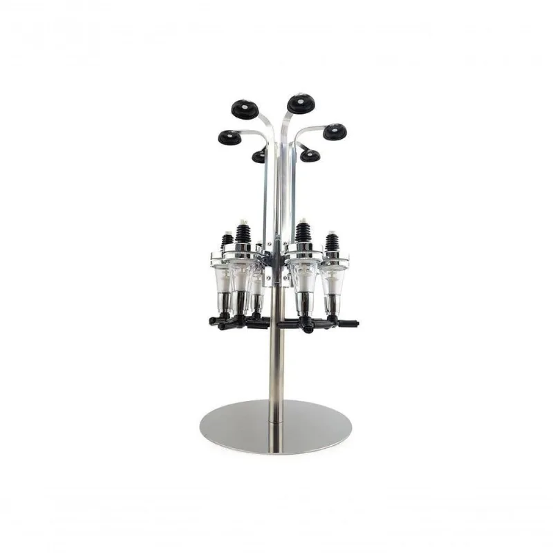 Porta Bebidas Dispenser Bar Butler Dosador para 6 Garrafas 1L Metal e Plástico Lextack