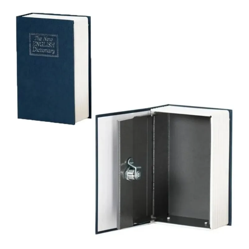 Cofre Livro Camuflado Com Chave Porta Joias Disfarçado