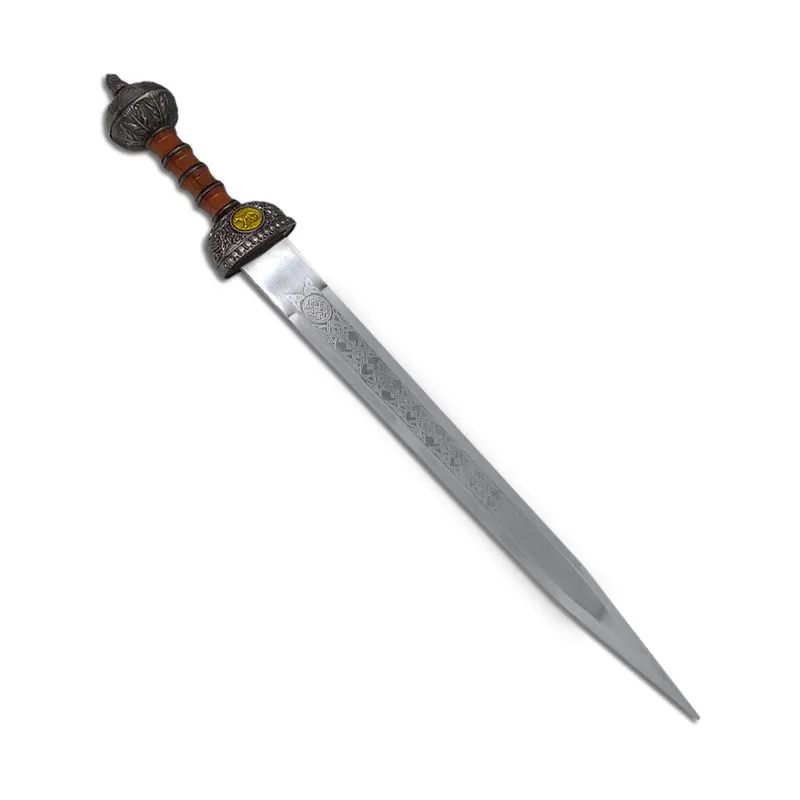 Espada Romana Decorativa Com Bainha e Suporte 81 CM
