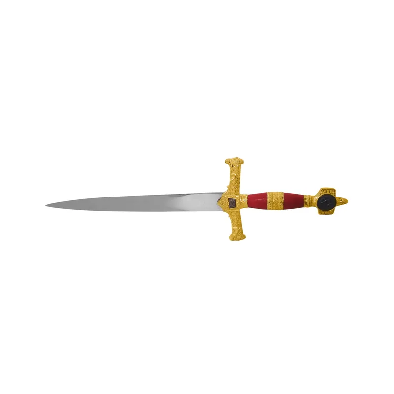 Adaga Medieval Vermelha Rei Salomão 56 cm