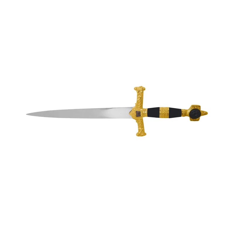 Adaga Medieval Preta Rei Salomão 56 cm