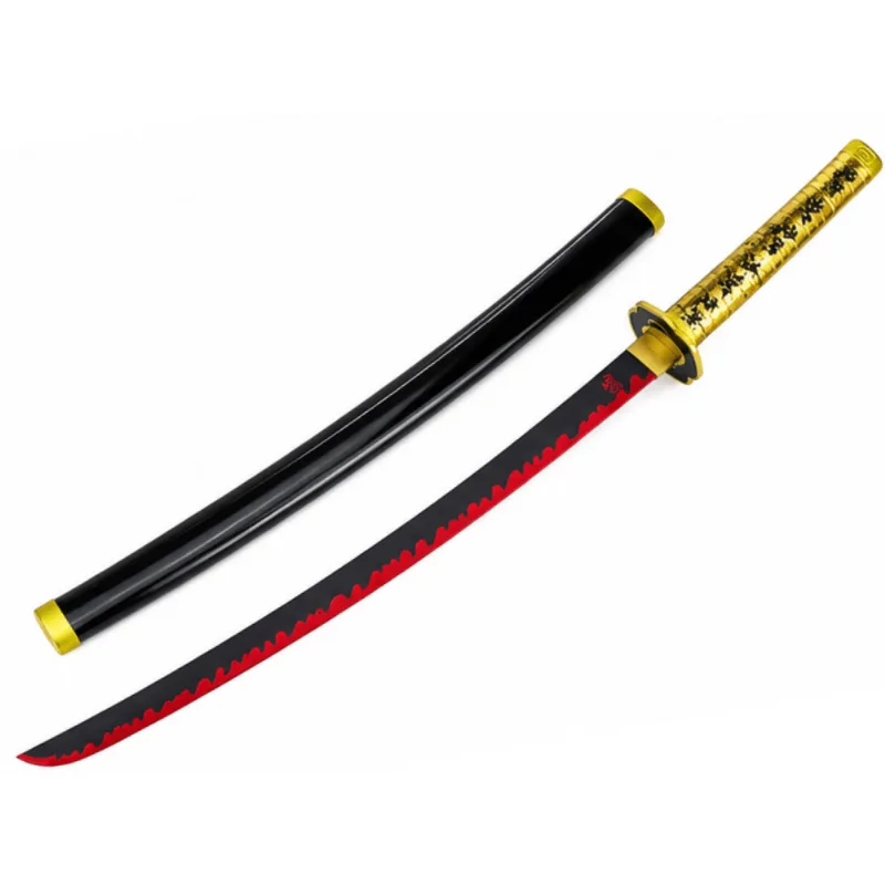 Espada Demon Slayer Kimetsu No Yaiba Katana Tsugikuni Yoriich Lamina De Bambu Cosplay Decoração