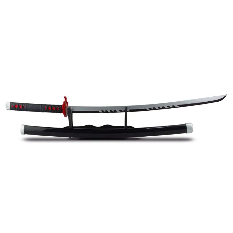 Espada Katana Tanjiro V2 Rengoku Demon Slayer Lâmina Bambu Cosplay Decoração Com Suporte