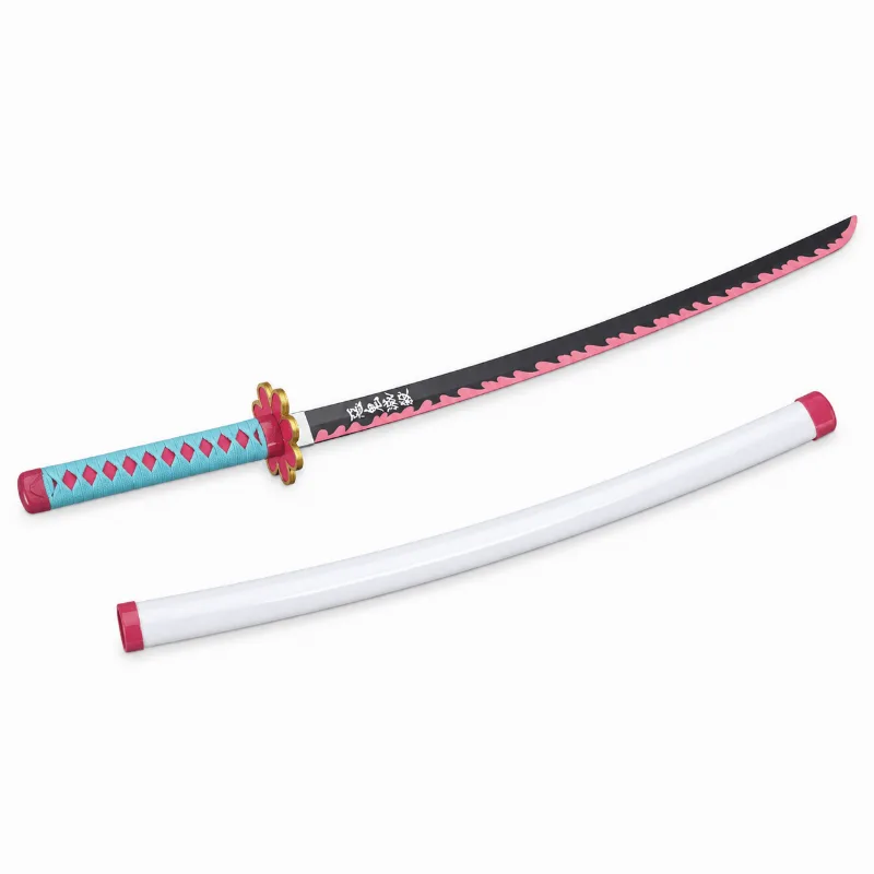 Espada Demon Slayer Kimetsu No Yaiba Katana Kanroji Mitsuri Lamina De Bambu Cosplay Decoração