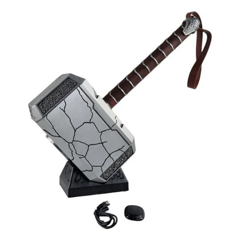 Martelo Thor Mjolnir Led Controle Suporte Luminoso