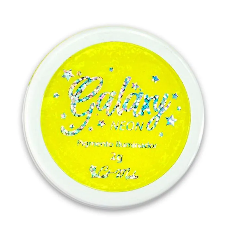 Pigmento Cat Make Galaxy Glitter Neon - Saturn Yellow 04
