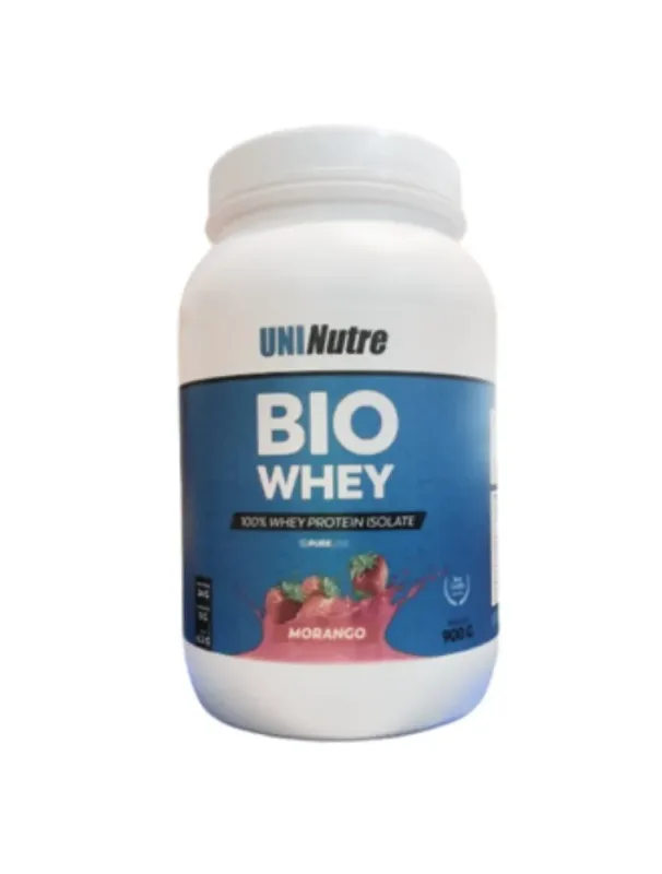 BIO WHEY UNINUTRE MORANGO 900G
