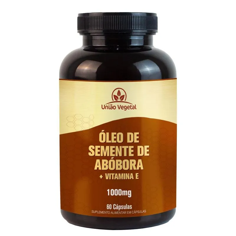 Óleo De Semente De Abóbora + Vitamina E 1000mg - 60 Cápsulas