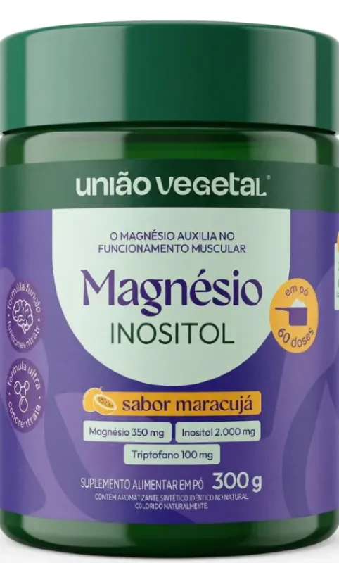 Magnesio Inositol Maracuja 300G Sleep - Uniao Vegetal