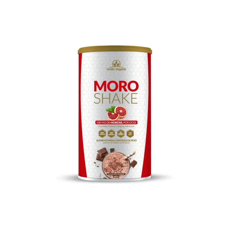 Moroshake Chocolate Belga 600G - Uniao Vegetal